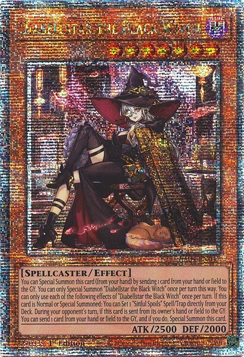 Diabellstar the Black Witch (New Art) [RA04-EN047] Quarter Century Secret Rare | Cracking-Singles
