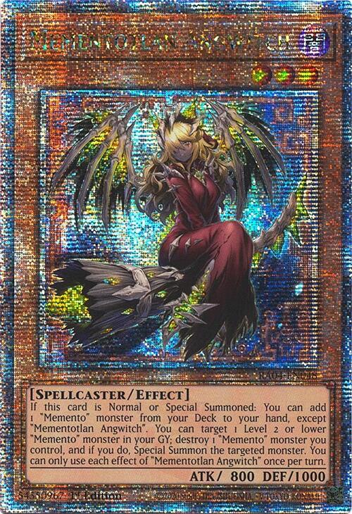 Mementotlan Angwitch [RA04-EN048] Quarter Century Secret Rare | Cracking-Singles