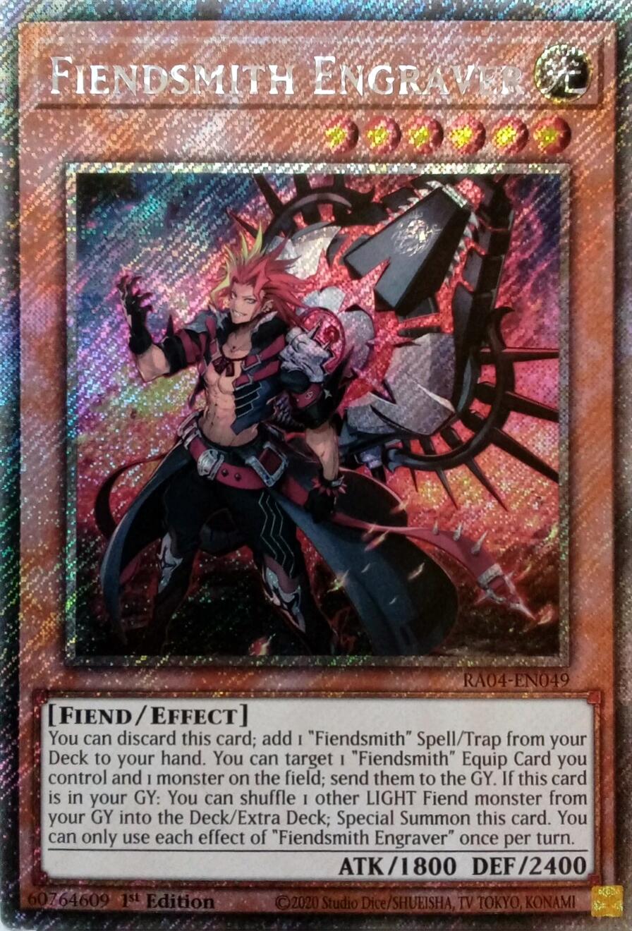 Fiendsmith Engraver [RA04-EN049] Platinum Secret Rare | Cracking-Singles