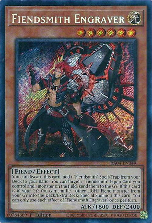 Fiendsmith Engraver [RA04-EN049] Secret Rare | Cracking-Singles
