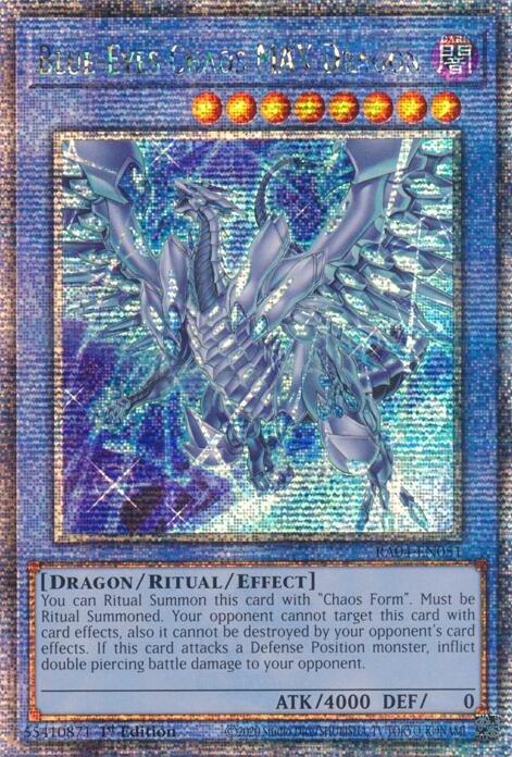 Blue-Eyes Chaos MAX Dragon (New Art) [RA04-EN051] Quarter Century Secret Rare | Cracking-Singles