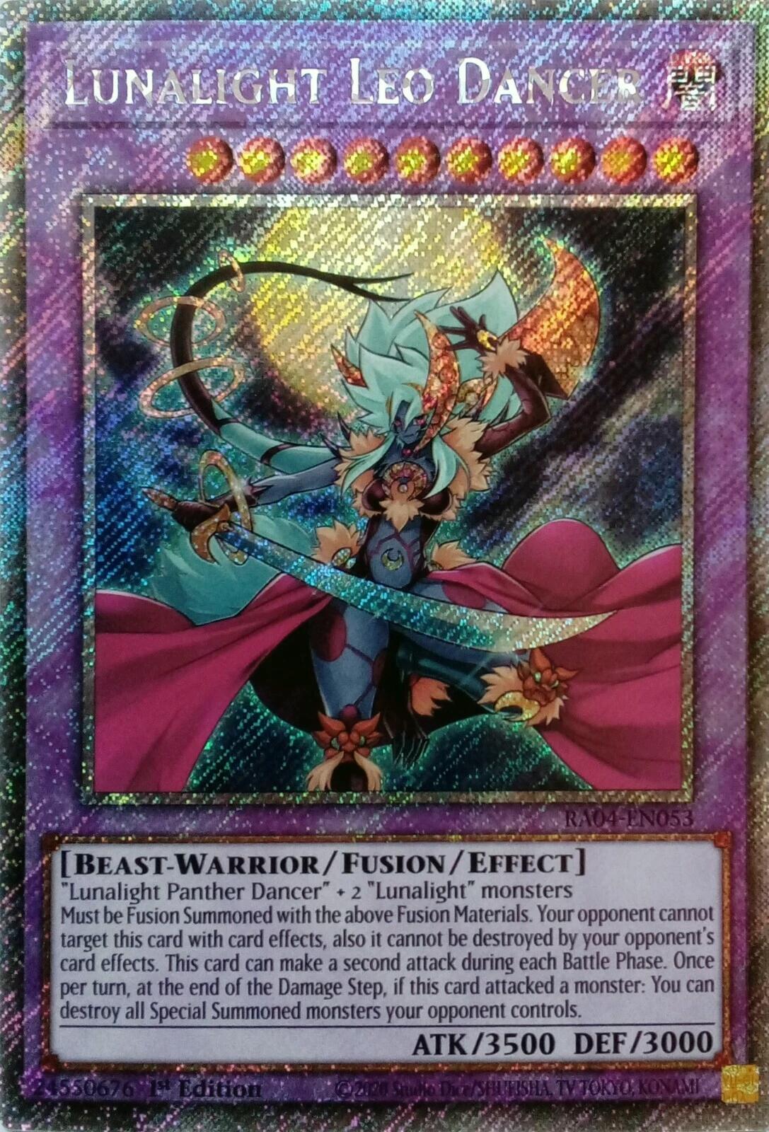 Lunalight Leo Dancer [RA04-EN053] Platinum Secret Rare | Cracking-Singles