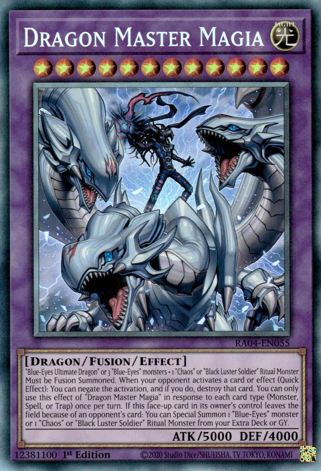 Dragon Master Magia [RA04-EN055] Prismatic Collector's Rare | Cracking-Singles