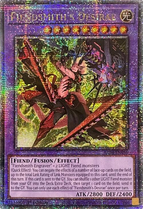 Fiendsmith's Desirae [RA04-EN056] Quarter Century Secret Rare | Cracking-Singles