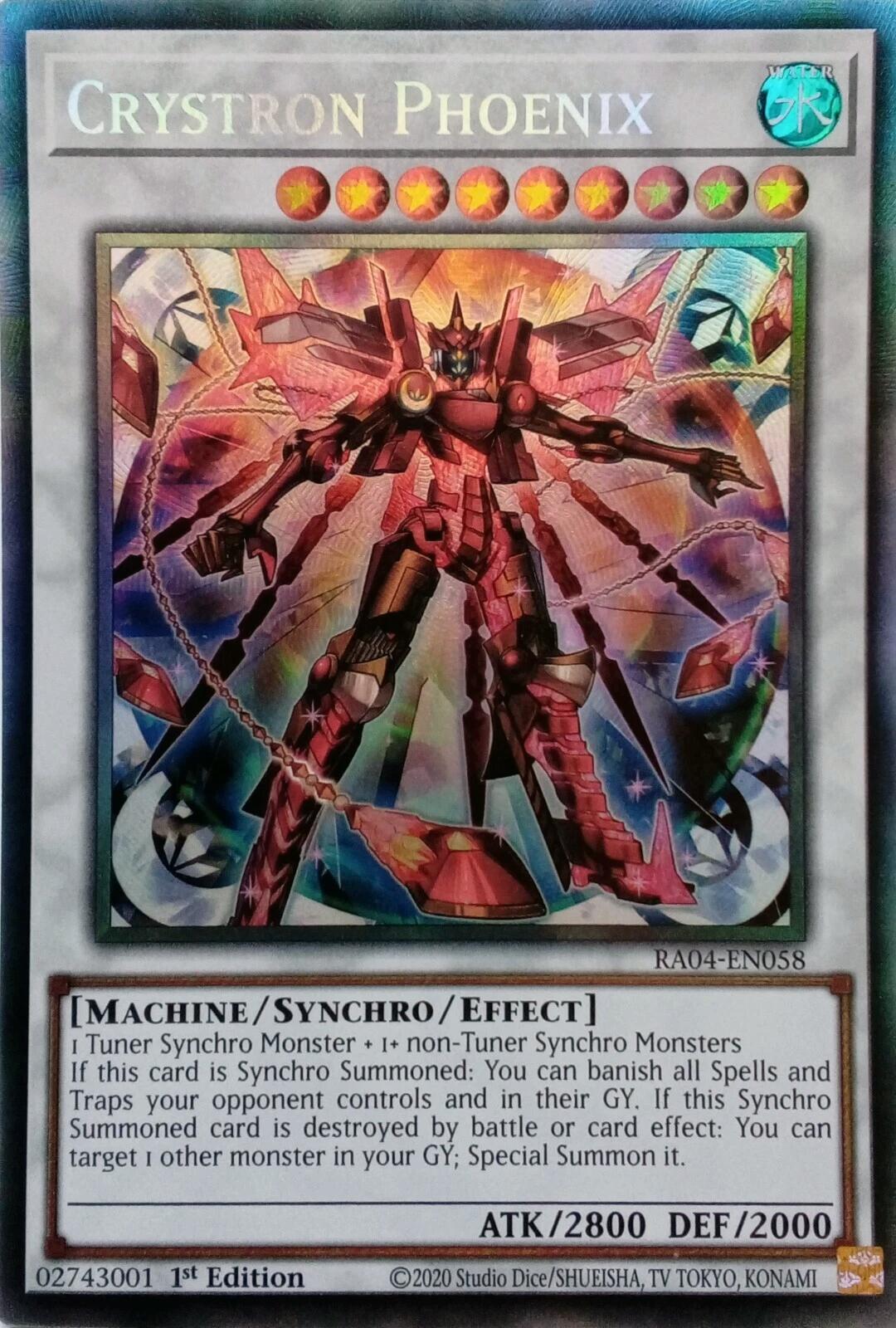 Crystron Phoenix [RA04-EN058] Prismatic Collector's Rare | Cracking-Singles