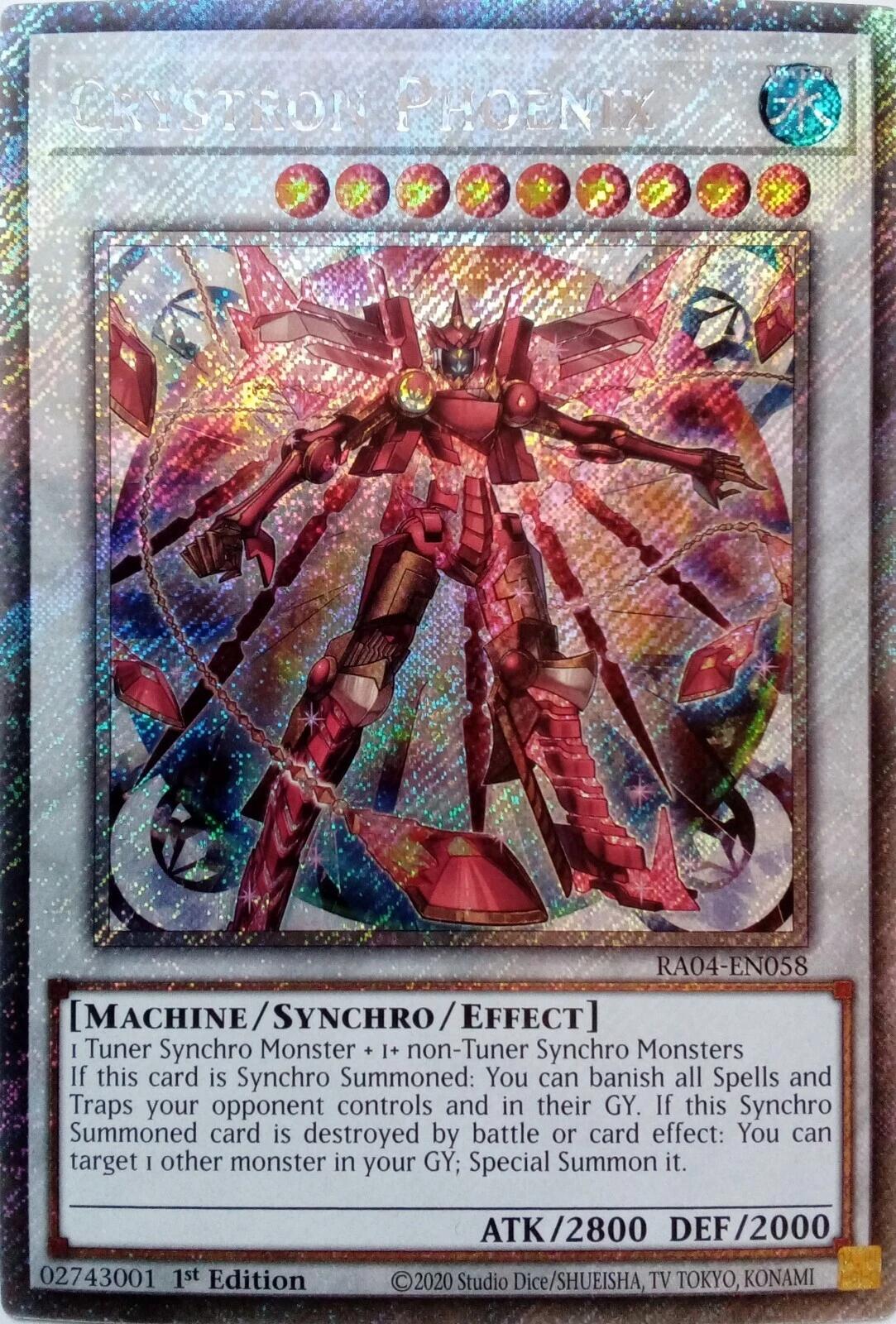 Crystron Phoenix [RA04-EN058] Platinum Secret Rare | Cracking-Singles
