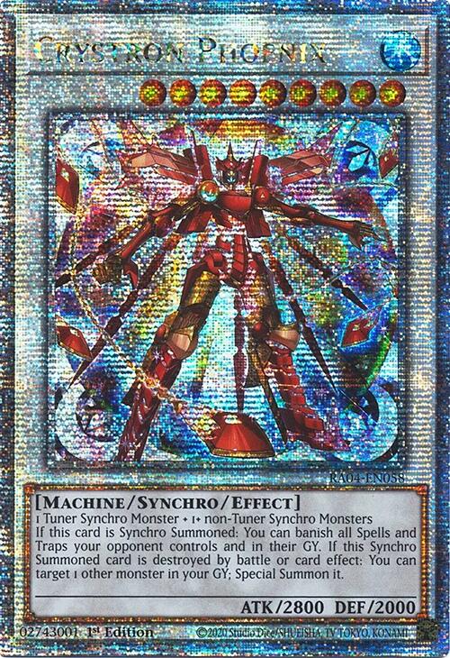 Crystron Phoenix [RA04-EN058] Quarter Century Secret Rare | Cracking-Singles