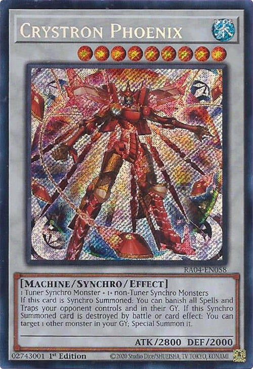 Crystron Phoenix [RA04-EN058] Secret Rare | Cracking-Singles