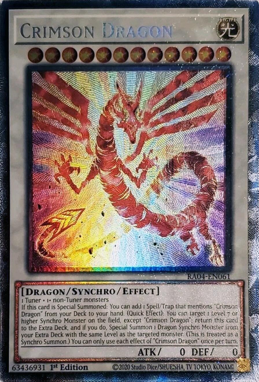 Crimson Dragon (card) [RA04-EN061] Prismatic Collector's Rare | Cracking-Singles