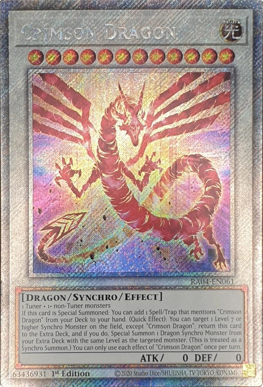 Crimson Dragon (card) [RA04-EN061] Platinum Secret Rare | Cracking-Singles