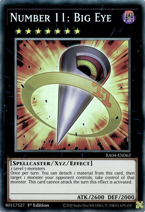 Number 11: Big Eye [RA04-EN062] Prismatic Collector's Rare | Cracking-Singles