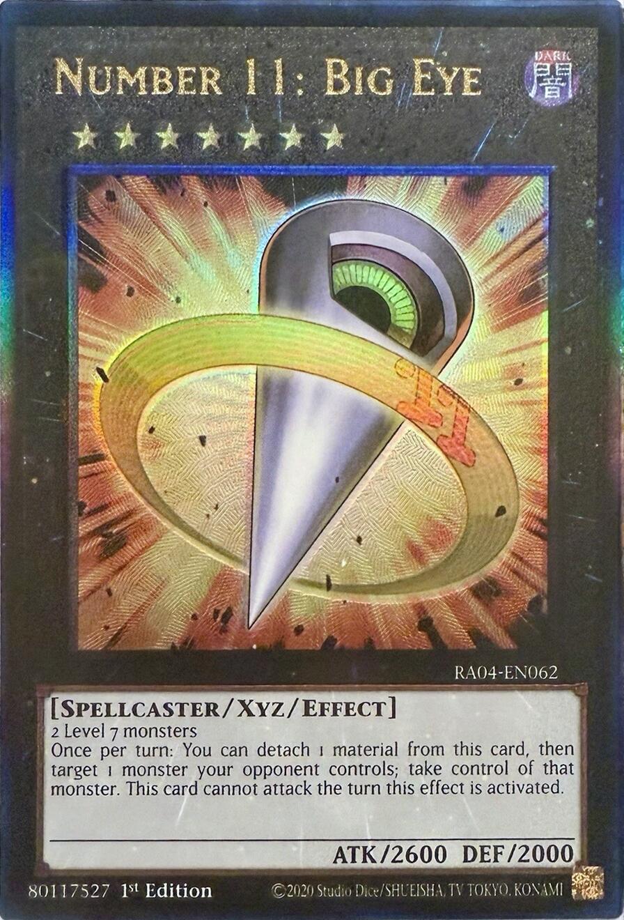 Number 11: Big Eye [RA04-EN062] Prismatic Ultimate Rare | Cracking-Singles