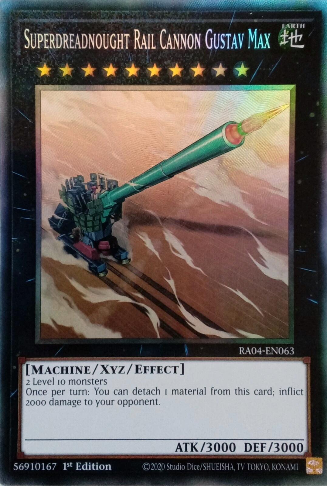 Superdreadnought Rail Cannon Gustav Max [RA04-EN063] Prismatic Collector's Rare | Cracking-Singles