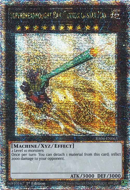 Superdreadnought Rail Cannon Gustav Max [RA04-EN063] Quarter Century Secret Rare | Cracking-Singles