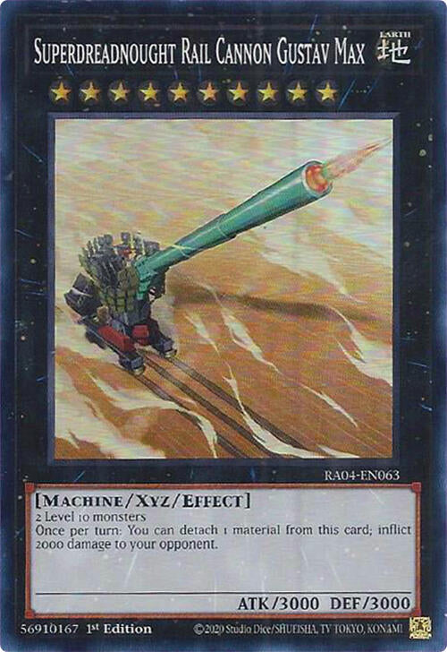 Superdreadnought Rail Cannon Gustav Max [RA04-EN063] Super Rare | Cracking-Singles