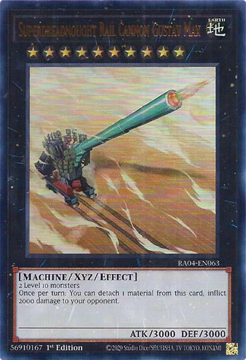 Superdreadnought Rail Cannon Gustav Max [RA04-EN063] Ultra Rare | Cracking-Singles