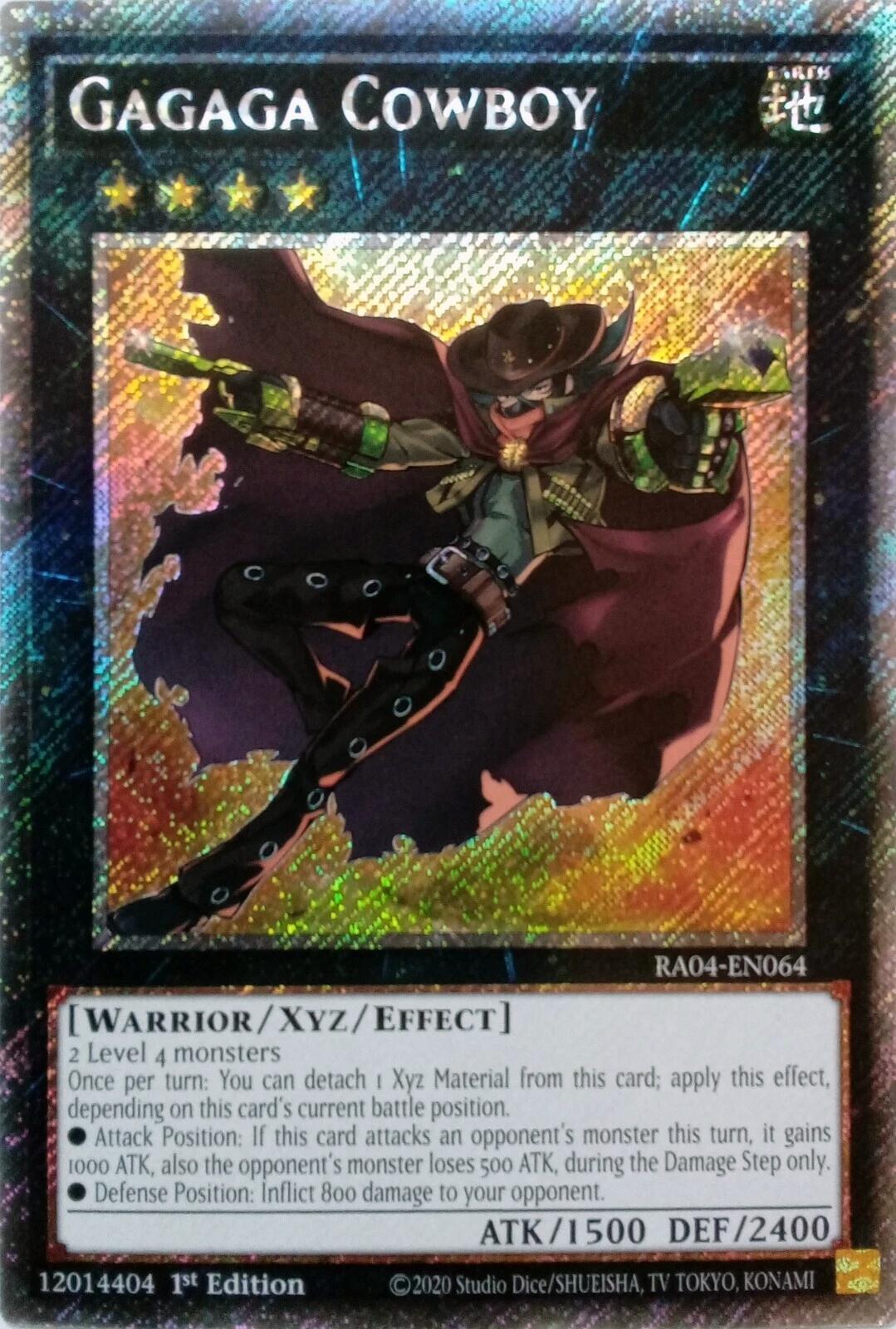 Gagaga Cowboy [RA04-EN064] Platinum Secret Rare | Cracking-Singles
