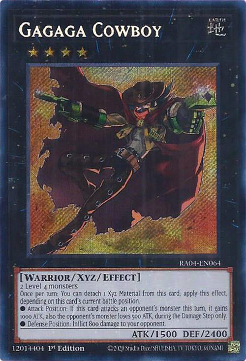 Gagaga Cowboy [RA04-EN064] Secret Rare | Cracking-Singles