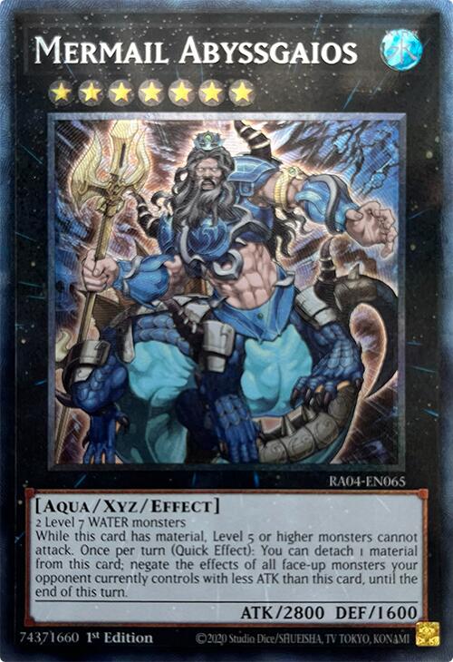 Mermail Abyssgaios [RA04-EN065] Prismatic Collector's Rare | Cracking-Singles
