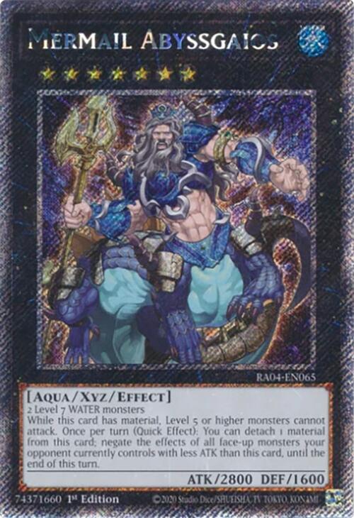 Mermail Abyssgaios [RA04-EN065] Platinum Secret Rare | Cracking-Singles