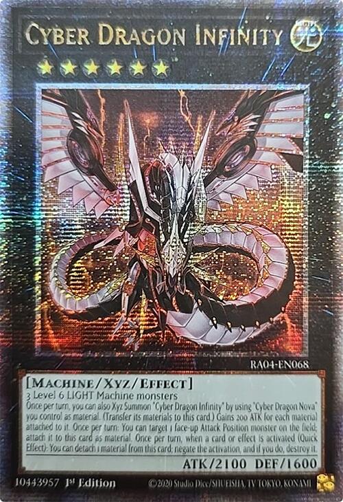 Cyber Dragon Infinity [RA04-EN068] Quarter Century Secret Rare | Cracking-Singles