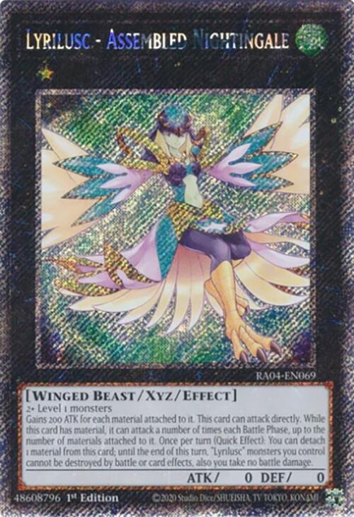 Lyrilusc - Assembled Nightingale [RA04-EN069] Platinum Secret Rare | Cracking-Singles