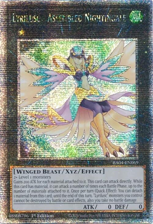 Lyrilusc - Assembled Nightingale [RA04-EN069] Quarter Century Secret Rare | Cracking-Singles