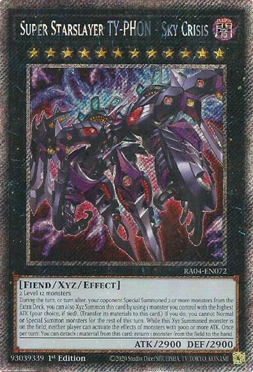 Super Starslayer TY-PHON - Sky Crisis [RA04-EN072] Platinum Secret Rare | Cracking-Singles