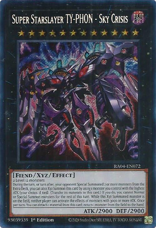 Super Starslayer TY-PHON - Sky Crisis [RA04-EN072] Secret Rare | Cracking-Singles