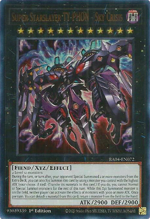 Super Starslayer TY-PHON - Sky Crisis [RA04-EN072] Ultra Rare | Cracking-Singles