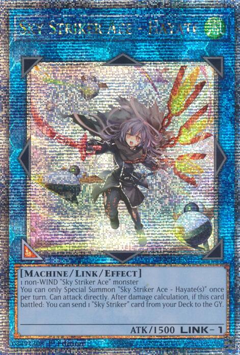 Sky Striker Ace - Hayate (New Art) [RA04-EN073] Quarter Century Secret Rare | Cracking-Singles