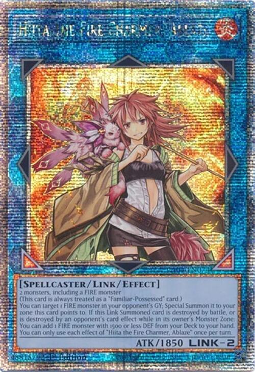 Hiita the Fire Charmer, Ablaze [RA04-EN074] Quarter Century Secret Rare | Cracking-Singles