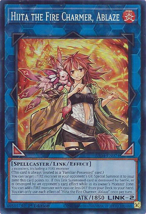 Hiita the Fire Charmer, Ablaze [RA04-EN074] Super Rare | Cracking-Singles