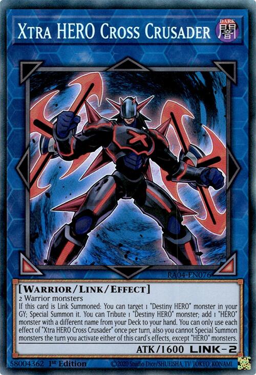 Xtra HERO Cross Crusader [RA04-EN076] Prismatic Collector's Rare | Cracking-Singles