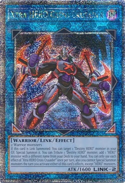 Xtra HERO Cross Crusader [RA04-EN076] Quarter Century Secret Rare | Cracking-Singles
