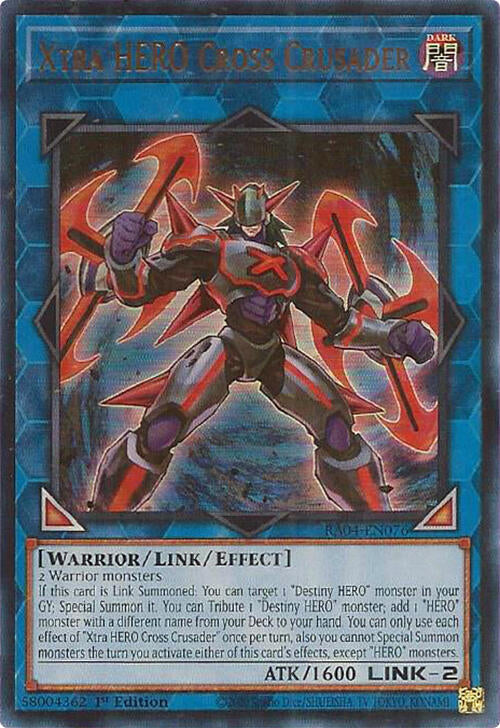 Xtra HERO Cross Crusader [RA04-EN076] Ultra Rare | Cracking-Singles
