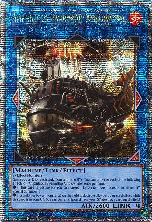 Amphibious Swarmship Amblowhale [RA04-EN077] Quarter Century Secret Rare | Cracking-Singles