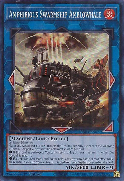 Amphibious Swarmship Amblowhale [RA04-EN077] Super Rare | Cracking-Singles
