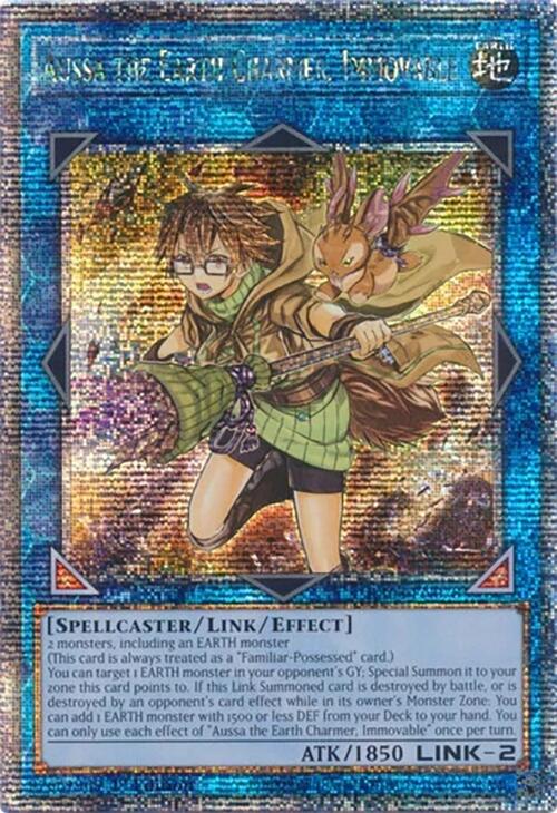 Aussa the Earth Charmer, Immovable [RA04-EN078] Quarter Century Secret Rare | Cracking-Singles
