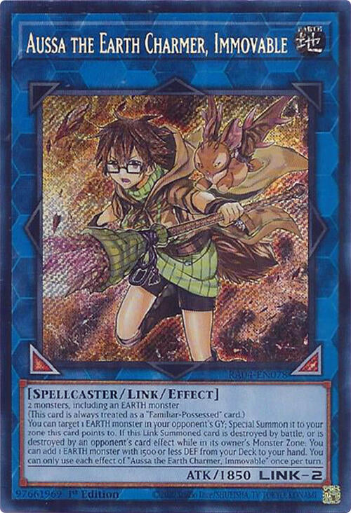 Aussa the Earth Charmer, Immovable [RA04-EN078] Secret Rare | Cracking-Singles