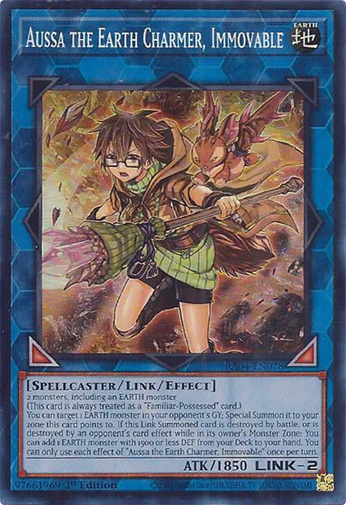Aussa the Earth Charmer, Immovable [RA04-EN078] Super Rare | Cracking-Singles