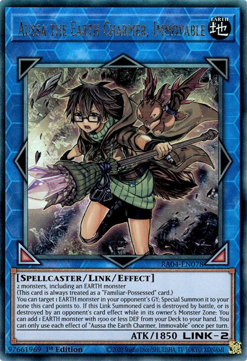 Aussa the Earth Charmer, Immovable [RA04-EN078] Prismatic Ultimate Rare | Cracking-Singles