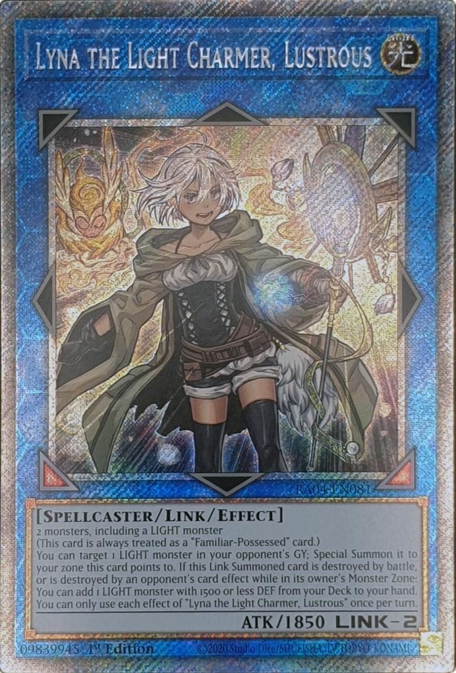 Lyna the Light Charmer, Lustrous [RA04-EN081] Platinum Secret Rare | Cracking-Singles