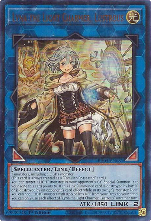 Lyna the Light Charmer, Lustrous [RA04-EN081] Ultra Rare | Cracking-Singles