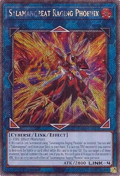 Salamangreat Raging Phoenix [RA04-EN083] Platinum Secret Rare | Cracking-Singles