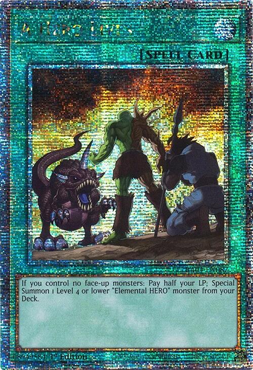 A Hero Lives [RA04-EN087] Quarter Century Secret Rare | Cracking-Singles