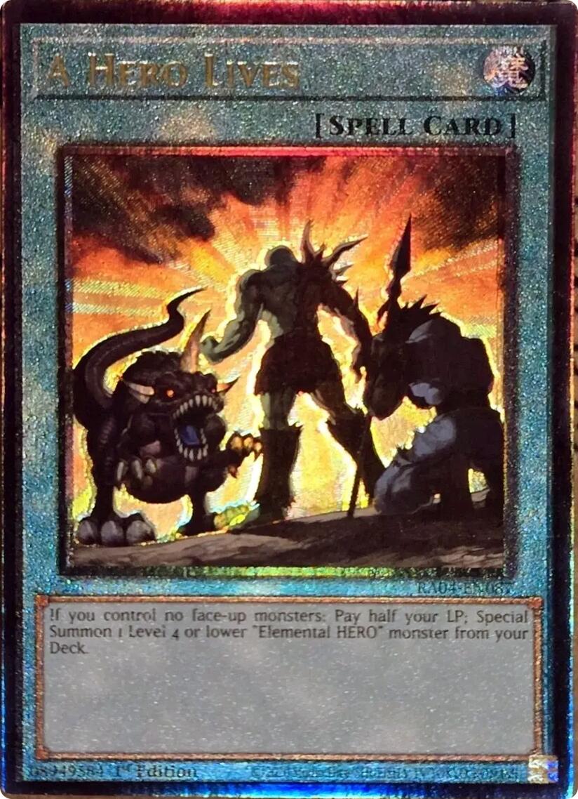 A Hero Lives [RA04-EN087] Prismatic Ultimate Rare | Cracking-Singles