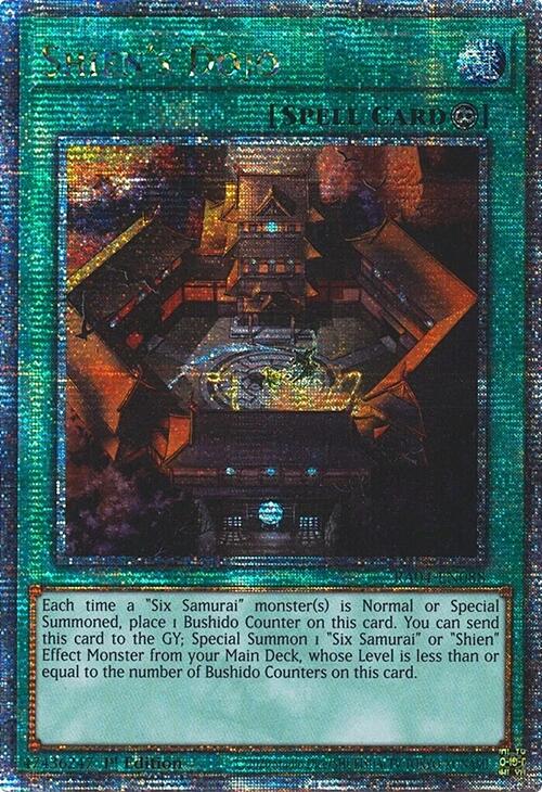 Shien's Dojo [RA04-EN088] Quarter Century Secret Rare | Cracking-Singles