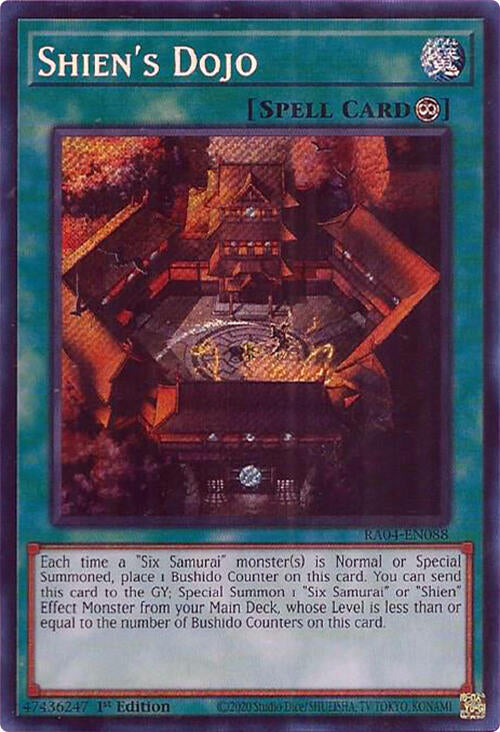 Shien's Dojo [RA04-EN088] Secret Rare | Cracking-Singles