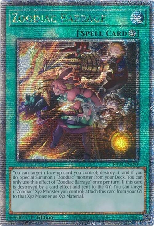 Zoodiac Barrage [RA04-EN091] Quarter Century Secret Rare | Cracking-Singles